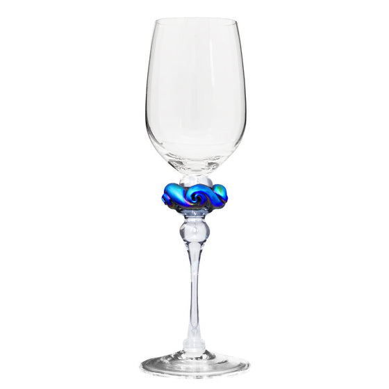 ROMEO GLASS CLEAR RAINBOW SPUN MARTINI GLASS